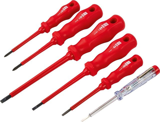 LUX Schraubendreher Set 1.000 V, 6-teilig, rot - Bild 1