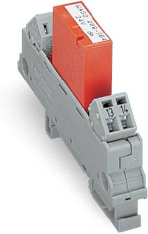 WAGO Relaisplatine 288-564 bestückt, 1 Schließer, 24 V/DC, 24 V/AC, grau - Bild 1