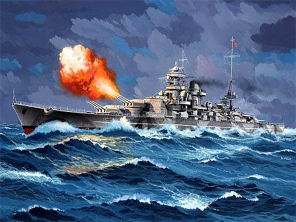 Revell Battleship Gneisenau, Modellbau, 1:1200, Grau, Kunststoff - Bild 4