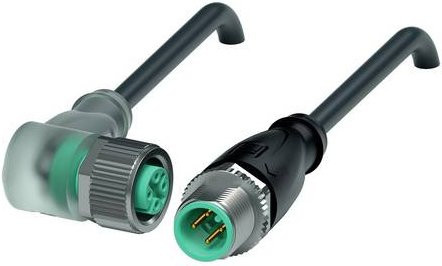 Pepperl+Fuchs 240784-0008 Sensor- und Aktor-Steckverbinder, konfektioniert, Schwarz, Polzahl: 4, Länge: 1,5 m - Bild 1