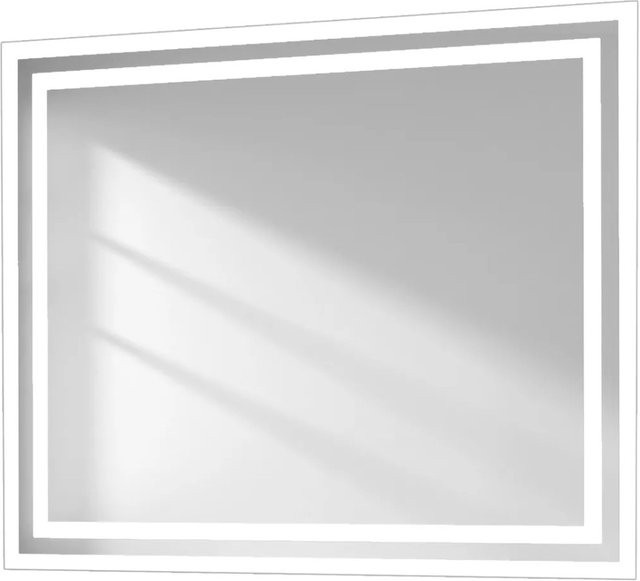 Emke LED Badezimmerspiegel mit Beleuchtung und Anti-Beschlag Funktion, B/H: 60 x 50 cm, Kaltweiß-Warmweiß - Bild 1