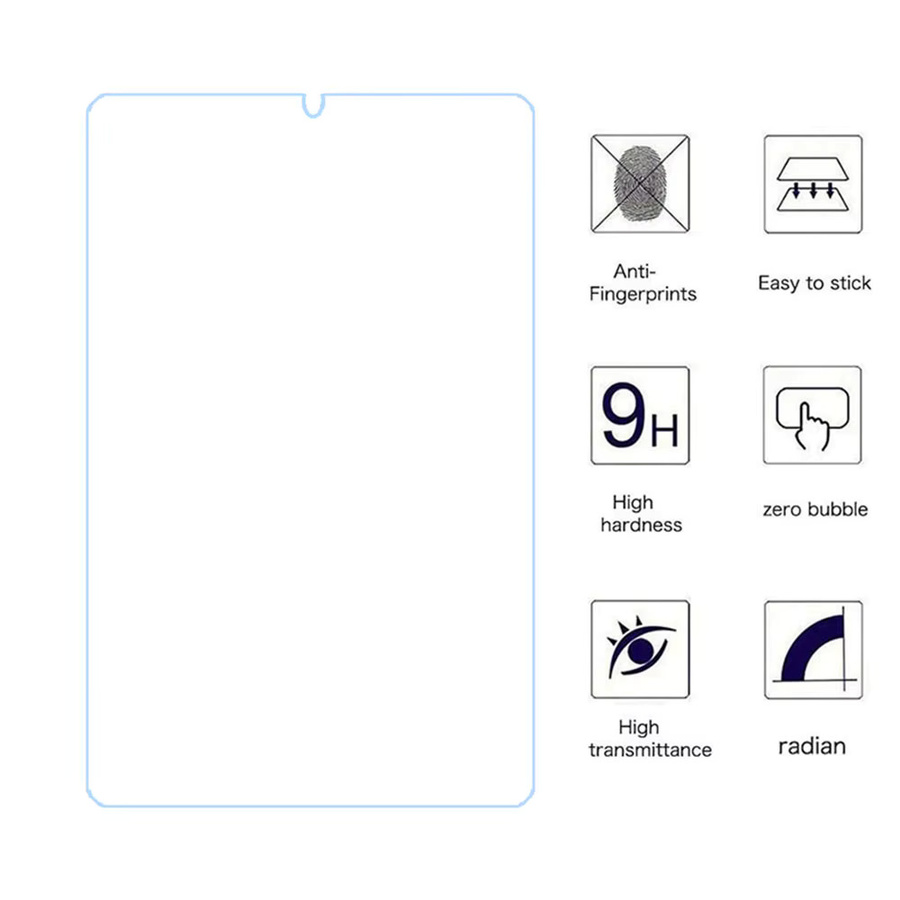 Hot Pada Displayschutzfolie aus gehärtetem Glas für Samsung Galaxy Tab S6 Lite 2024 10,4 Zoll SM-P620 SM-P625 Transparent - Bild 2