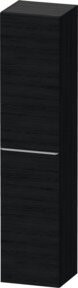 Duravit Hochschrank D-Neo in Weiß und Schwarz, 1 Tür mit 5 Regalböden, B: 40 cm, T: 36 cm, H: 176 cm - Bild 1
