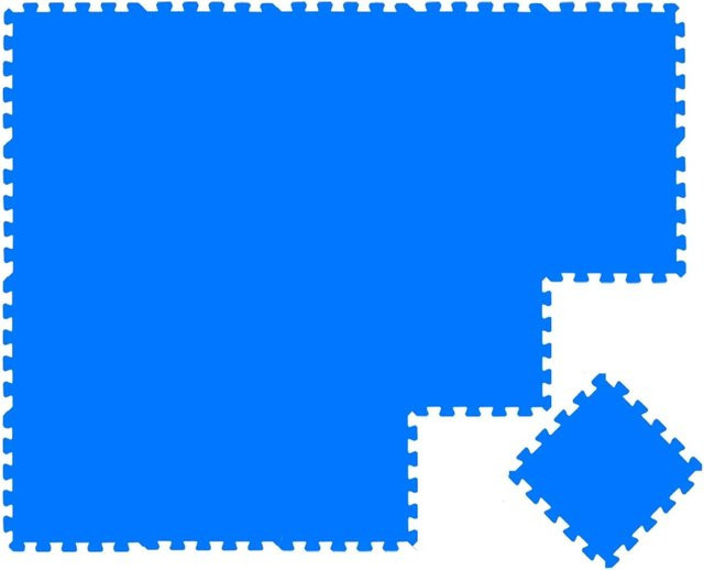 LittleTom Puzzlematte für Babys und Kinder, 18 Teile, Blau, B/T: 30 x 30 cm - Bild 1