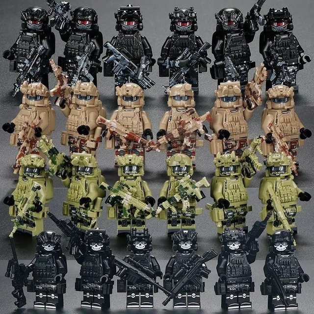 Ghost SWAT Spezialeinheiten Militärfiguren, Polizei Bausteine, ab 14 Jahren - Bild 1