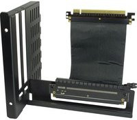 Inter-Tech Umbausatz PCIe Adapter für vertikale Grafikkarte in Schwarz - Bild 1