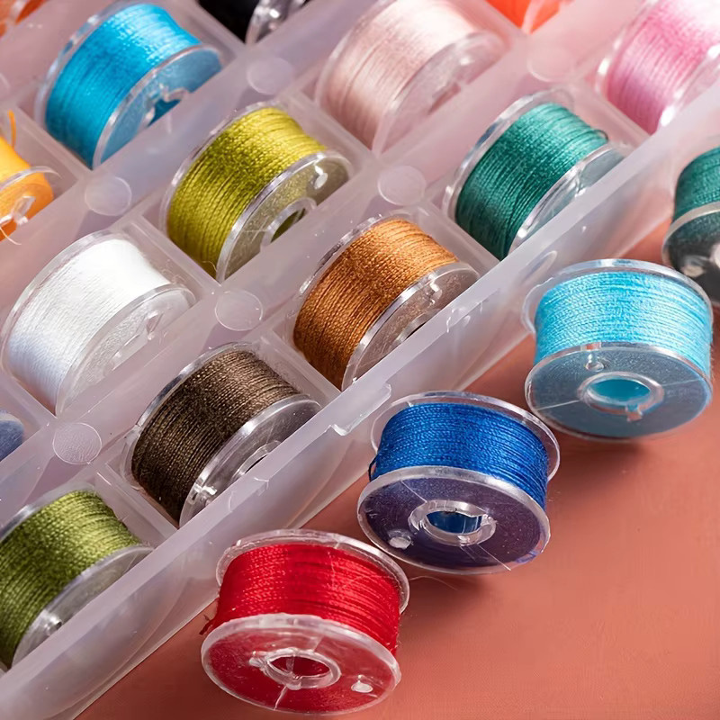 25 Stück multifunktionales Nähgarn aus Polyester in verschiedenen Farben für Nähmaschinen und Handnähen - Bild 3