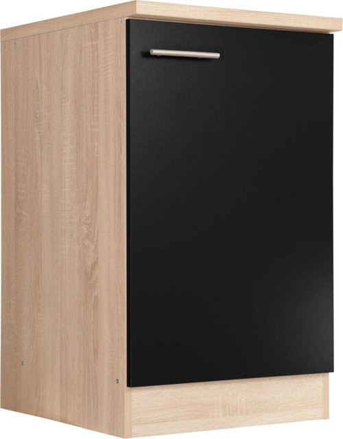 Respekta Küchen-Spülenunterschrank Merle Schwarz mit Soft-Close-Türen, B/H/T: 50 x 84,8 x 60 cm - Bild 4