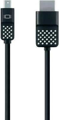 Belkin Adapterkabel Mini DisplayPort männlich zu HDMI männlich in Schwarz, Länge: 1,8 m - Bild 1