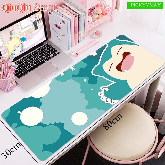 Potdemiel Großes Mauspad mit Kawaii-Mausdesign als Gummi-Tastaturunterlage für deinen Schreibtisch - Bild 1