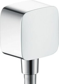 Hansgrohe Wandanschluss Fixfit mit Rückflussverhinderer in Chrom, 1/2" - Bild 1