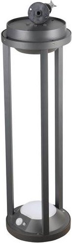 Heitronic PILASTRO VO-501401 Solar-Außenstandleuchte mit LED und Bewegungsmelder, Anthrazit - Bild 1