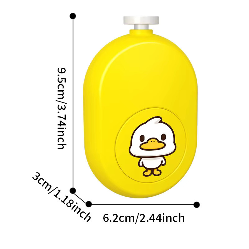Elektrischer Nagelgrinder für Babys und Kleinkinder in Blau und Gelb mit Cartoon-Design - Bild 2