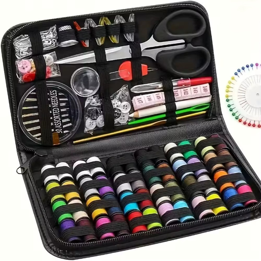 Tragbares Nähset mit 27-teiligem Zubehör in Multicolour inklusive Aufbewahrungstasche - Bild 4