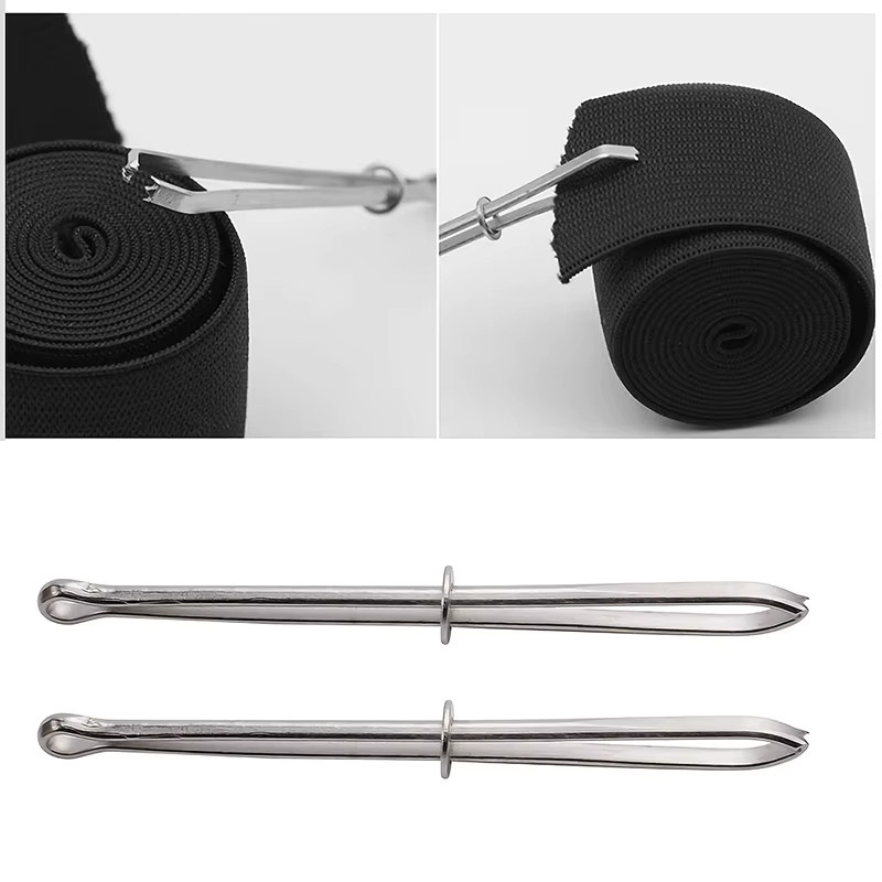 Zwei hochwertige Kleiderklammern aus Metall in Silber zum Nähen, Basteln und für Kreuzstichprojekte - Bild 2