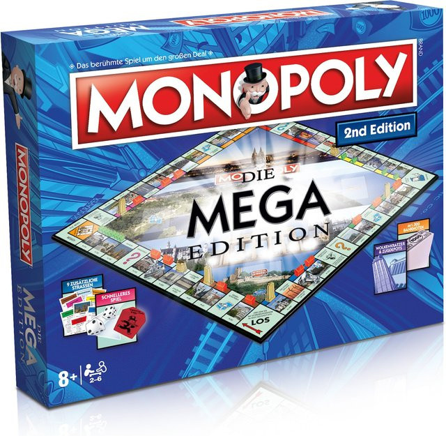 Winning Moves Monopoly Mega 2nd Edition Brettspiel ab 8 Jahren - Bild 1