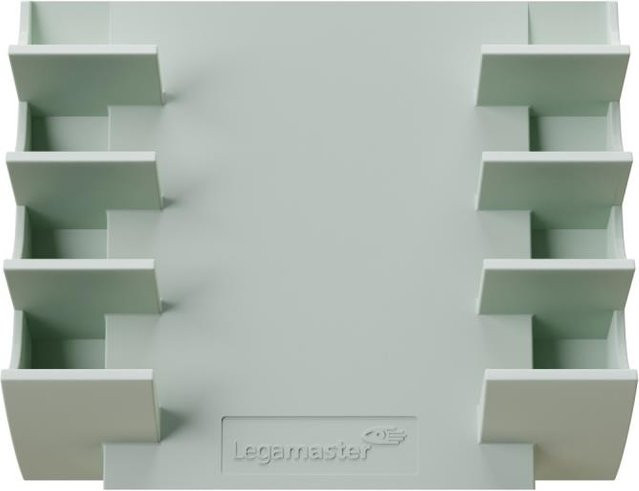 Legamaster Glasboard Markerhalter in Salbeigrün mit Neodym-Magnet für 4 Marker, B/T/H: 13,0 x 15,3 x 4,0 cm - Bild 1