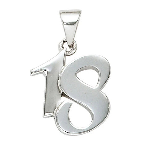 Colfem Anhänger 925 Sterling Silber, rhodiniert, Unisex - Bild 1