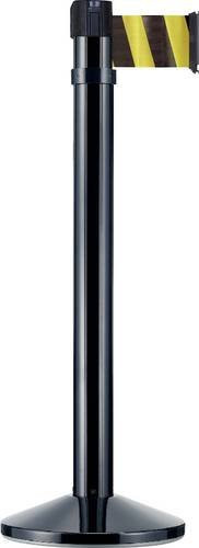 VISO RS410BKNJ Gurtabsperrpfosten mit 3 Gurten in Schwarz, freistehend, Gurtlänge: 3,0 m - Bild 1