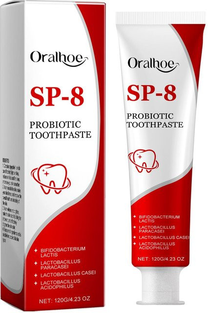 Oralhoe Sp-8 Probiotische Zahnpasta, Aufhellende Minze - Bild 1