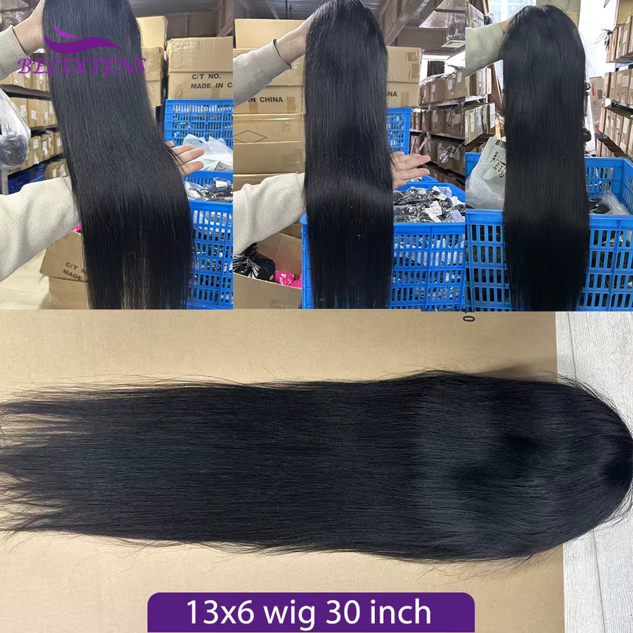 BELEXTENS Echthaarperücke HD Lace Frontal, 30 Zoll, 220 Dichte, Damen - Bild 2
