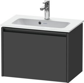 Duravit Waschtischunterschrank Ketho.2 Compact in Graphit Matt mit 1 Auszug, wandhängend, B/T/H: 61 x 39 x 44 cm - Bild 1