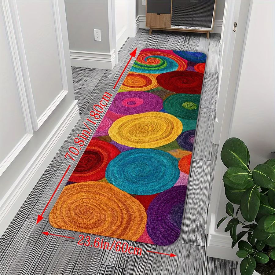 VIKAMA Schlaufenteppich in Multicolor für Wohnzimmer, Küche oder Badezimmer - Bild 2