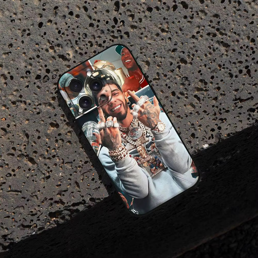 Mesuca Handyhülle mit Anuel AA Hip-Hop-Rapper Design für iPhone, Multicolor - Bild 5