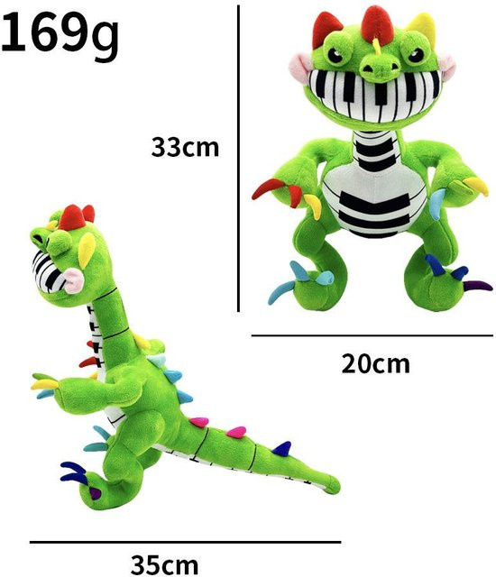 Pianosaurus Poppy Playtime Plüschfigur, Grün, ab 1,5 Jahre - Bild 1
