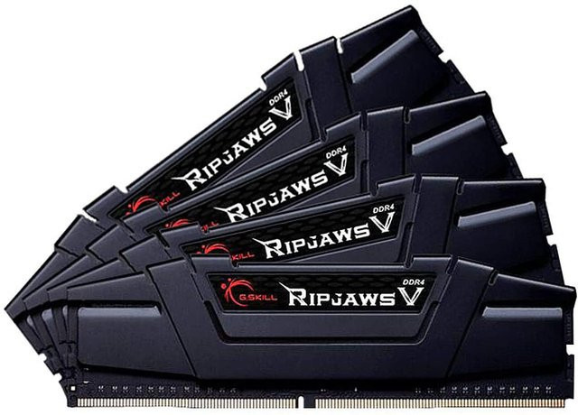 G.Skill Ripja DDR4 RAM Kit 128GB PC4-25600 3200MHz CL16 4x32GB Schwarz F4-3200C16Q-128GVK - Bild 1