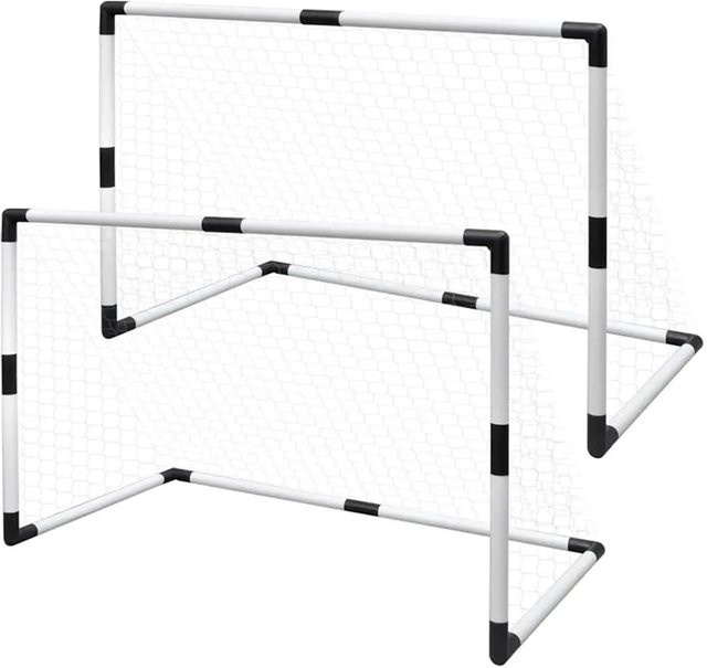 vidaXL Mini-Fußballtor-Set, 2-teiliges Set - Bild 1