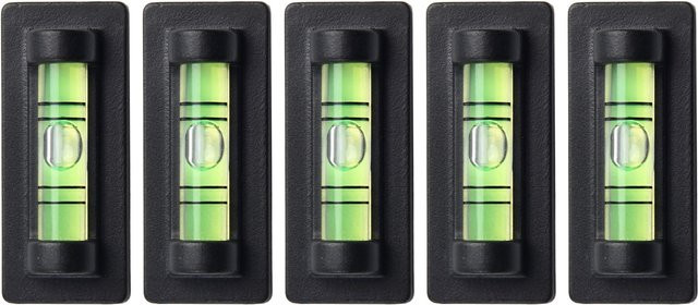 Magnetische Nivellierwaage mit Basis und Messblasen in Schwarz - Bild 1
