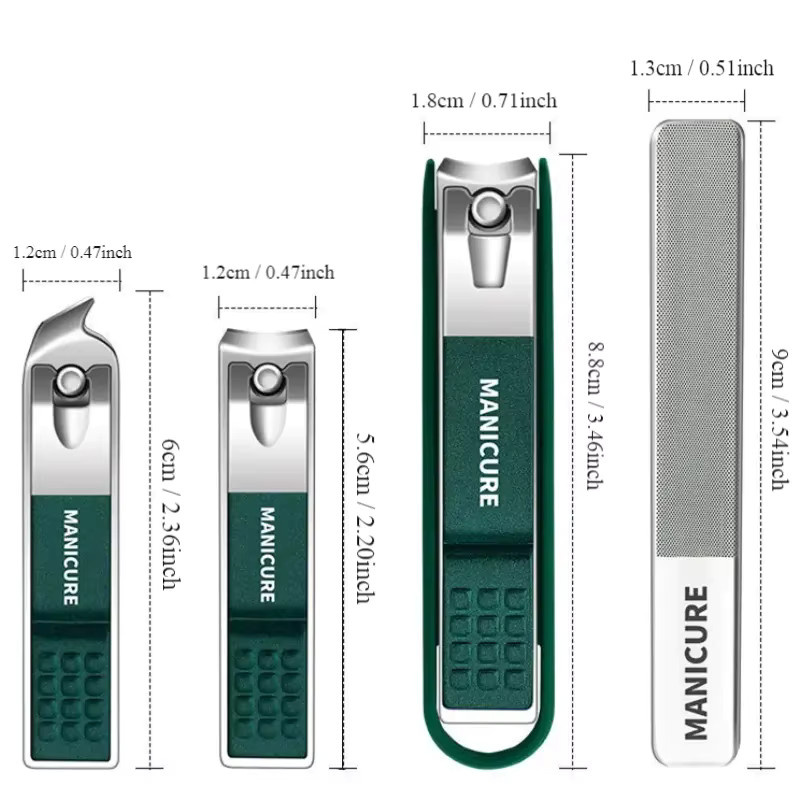 Caliyi Nagelknipser Set, 4 Stück, Unisex - Bild 5