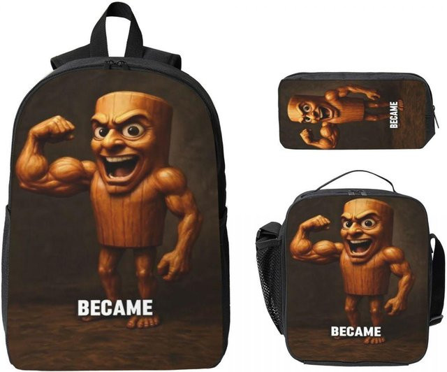 Fancy Style Studio Schulranzen Set für Kinder aus Polyester in Multicolour bestehend aus Rucksack, Brotdose und Federmäppchen - Bild 1