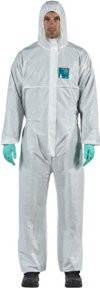 Ansell Schutzoverall AlphaTec 1800 Typ 5/6, weiß, Unisex, Größe: 3XL - Bild 1
