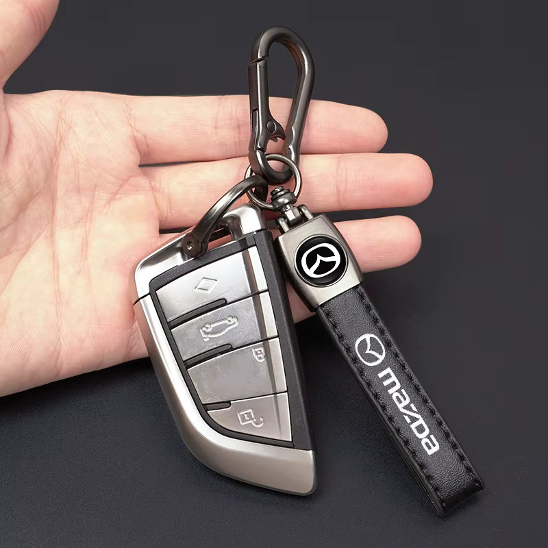 Mazda Schlüsselanhänger, Metall, Leder - Bild 3