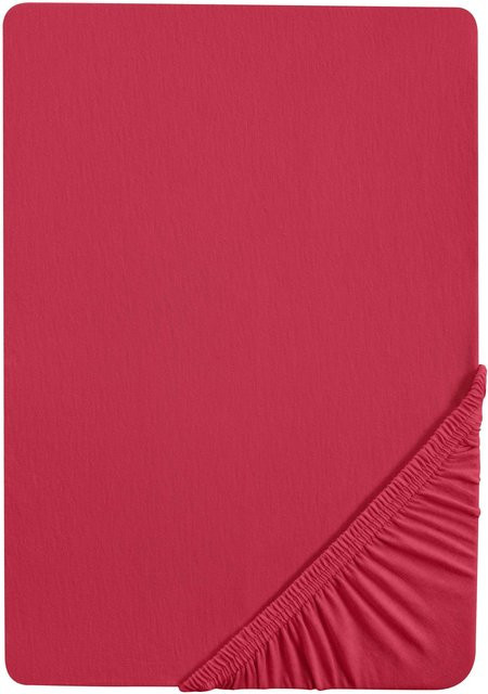 Biberna Spannbettlaken Deluxe Jersey-Elastic aus Baumwolle und Elasthan mit Rundumgummi, bügelfrei - Bild 1