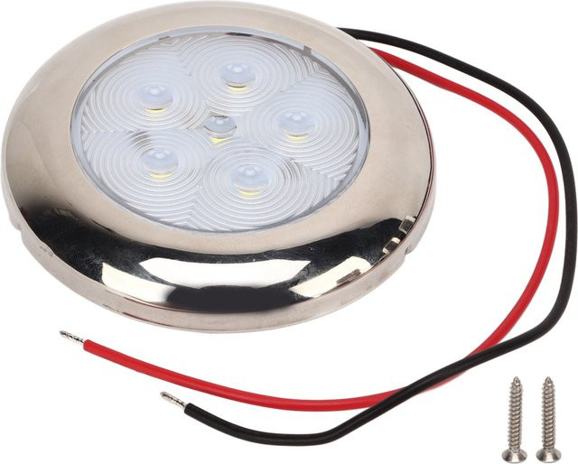 DOACT LED-Deckenleuchte IP65 Wasserdicht für Boot, Wohnmobil und Van, Warmweiß, Weiß/Silber, 12V - Bild 1