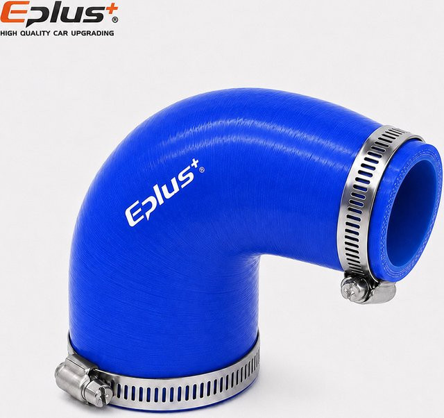 Eplus+ Blauer 90-Grad-Silikonschlauch als Universeller Reduzierstück-Schlauchverbinder für Auto-Ansaugung und Ladeluftkühler-Turbo-Rohradapter - Bild 1