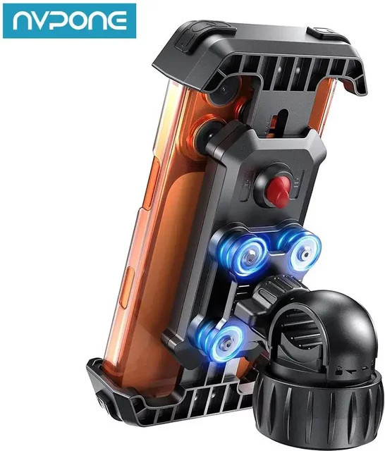 GOLDFOX Outdoor-Rotationshalterung für Motorräder und Fahrräder mit Dual-Vibration und Anti-Shake-Funktion in Schwarz - Bild 1