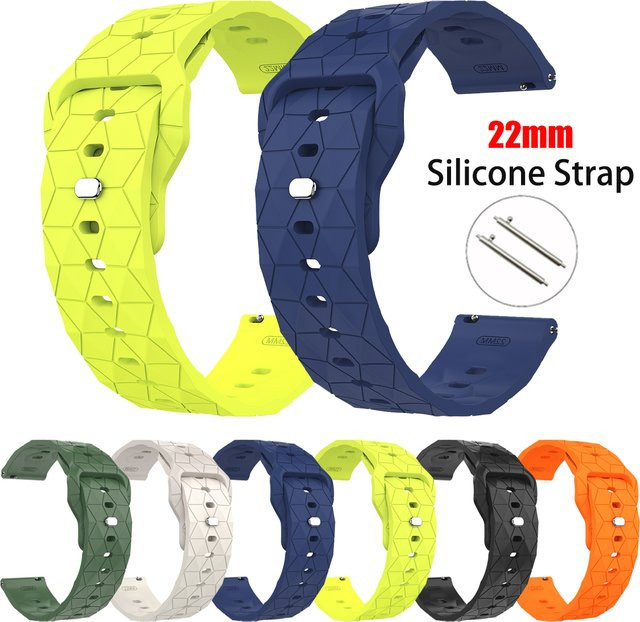 Realme Uhrenarmband Silikon, 22 mm, Schwarz, Unisex - Bild 1