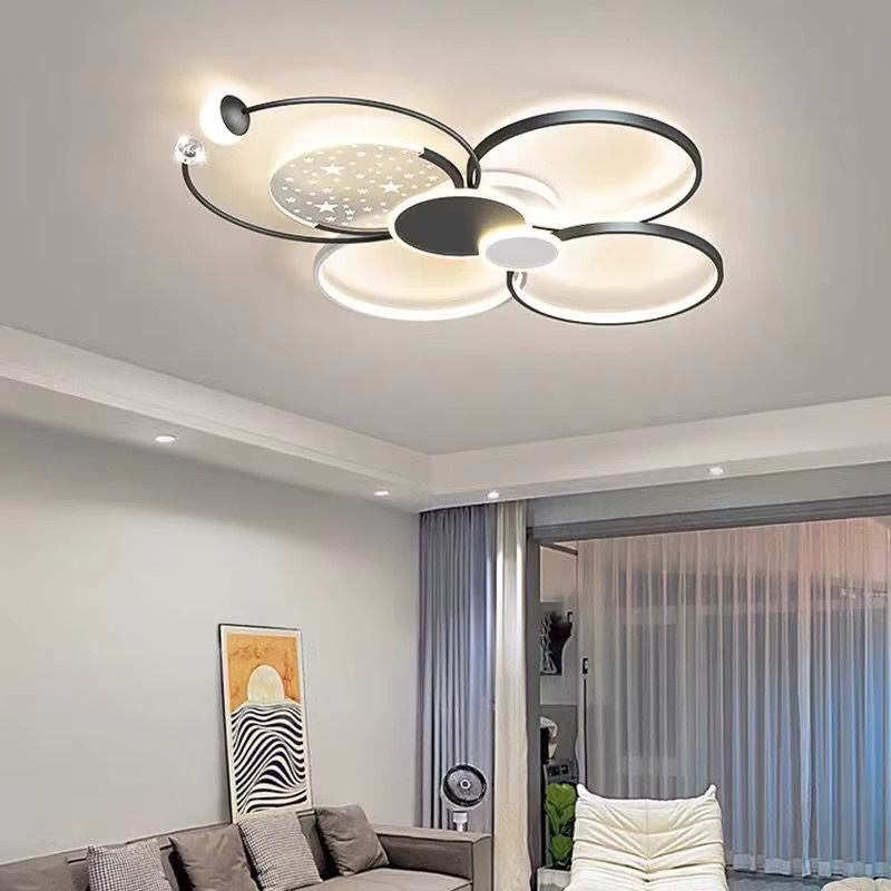ZIMULONG Moderner Rund Kronleuchter aus Metall und Glas in Gold/Messing für Wohnzimmer und Schlafzimmer mit warmweißem Licht - Bild 1