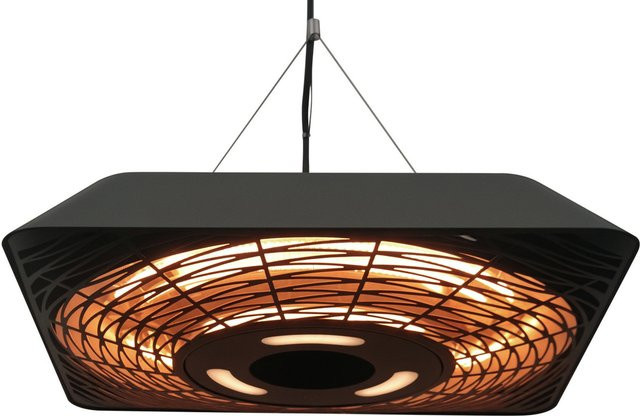 Outsunny Deckenheizstrahler Elektro Heizpilz mit Fernbedienung, Schwarz, B/T/H: 45 x 45 x 10 cm - Bild 1
