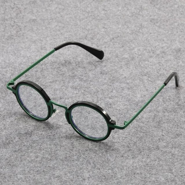 Y.BBY-X Sonnenbrille, Runde Brille, Kunststoff, Unisex, Grey Green - Bild 1