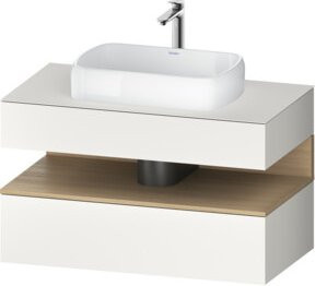 Duravit Waschtischunterschrank Qatego in Weiß mit 1 Schublade, B/T/H: 100 x 55 x 60 cm - Bild 1
