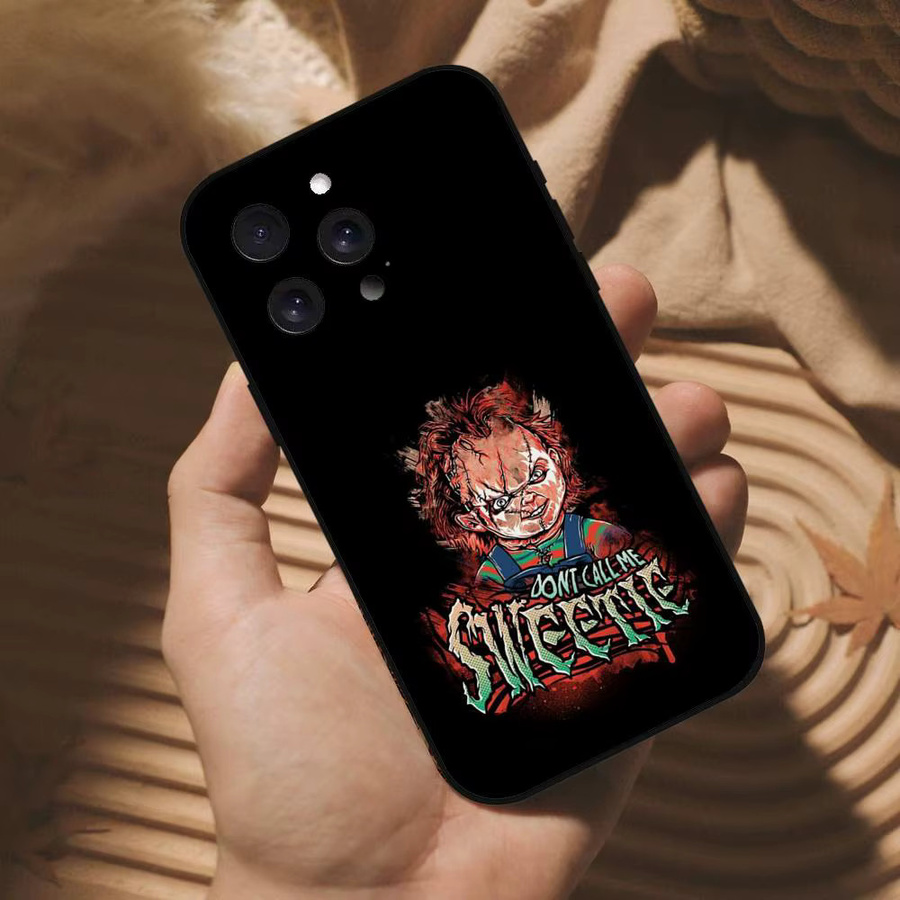 C-Chucky Good Guys Handyhülle aus mattem Silikon für Apple iPhone Modelle in Schwarz - Bild 5