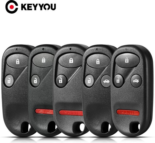 Keyyou Remote Car Key Case für Honda Civic CRV Accord Jazz in Schwarz - Bild 1