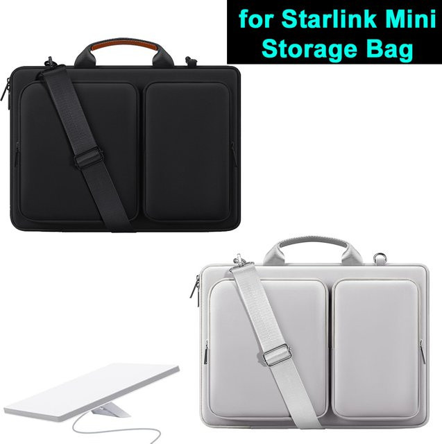 SZKOSTON Tragbare Aufbewahrungstasche für Starlink Mini, wasserdichte und stoßfeste Reisehandtasche in Grau - Bild 1