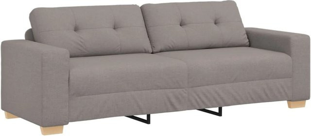 vidaXL Sofa in Taupe mit Stoffbezug, B/T/H: 221 x 80 x 80 cm - Bild 1