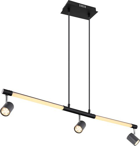 GLOBO LIGHTING LED Hängeleuchte aus Metall in Schwarz, B/H/T: 12 x 120 x 100 cm - Bild 1